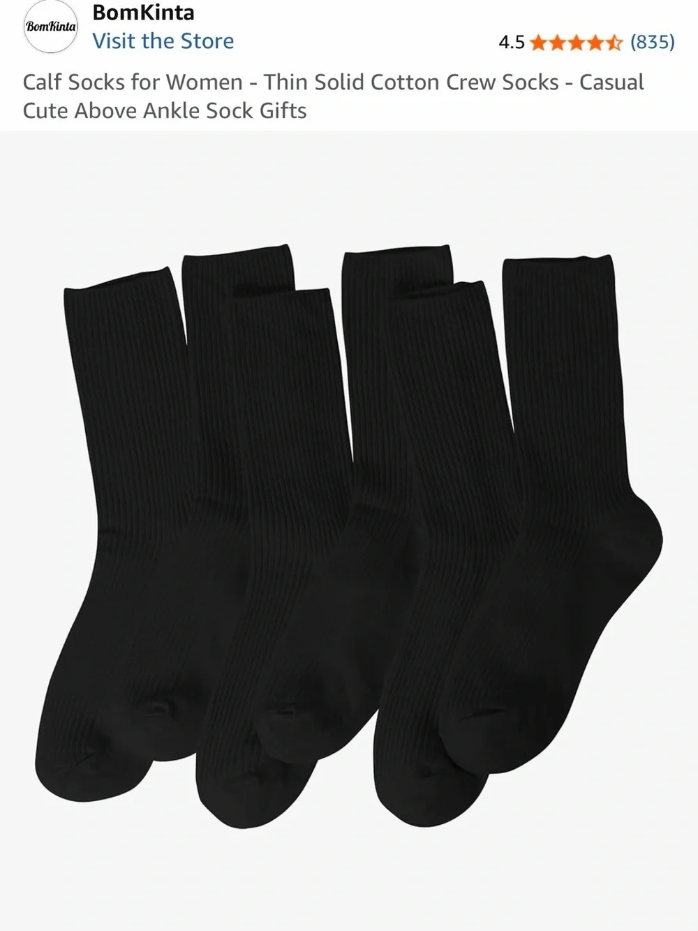 Women's Classic Crew Socks - White, Black & Green